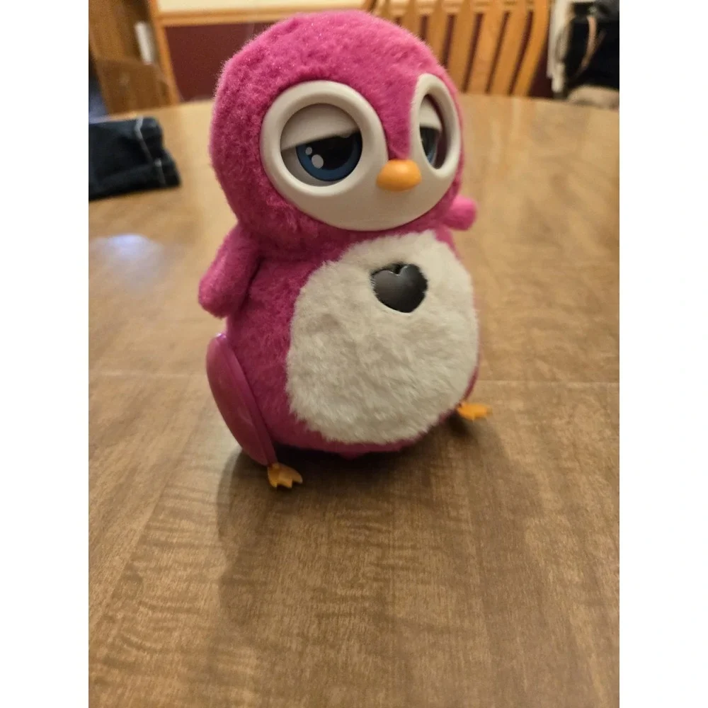 Bossa Nova Robotics Interactive Penbo Penguin Penbina Pink Plush Toy Noises Roll